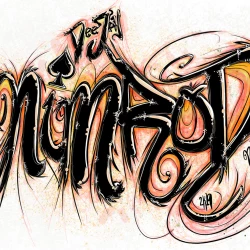 dj nimrod illustration lettering